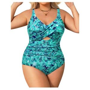 New Women 22W Daci Plus Size One Piece Swimsuits - Tummy Control Bathing Suit